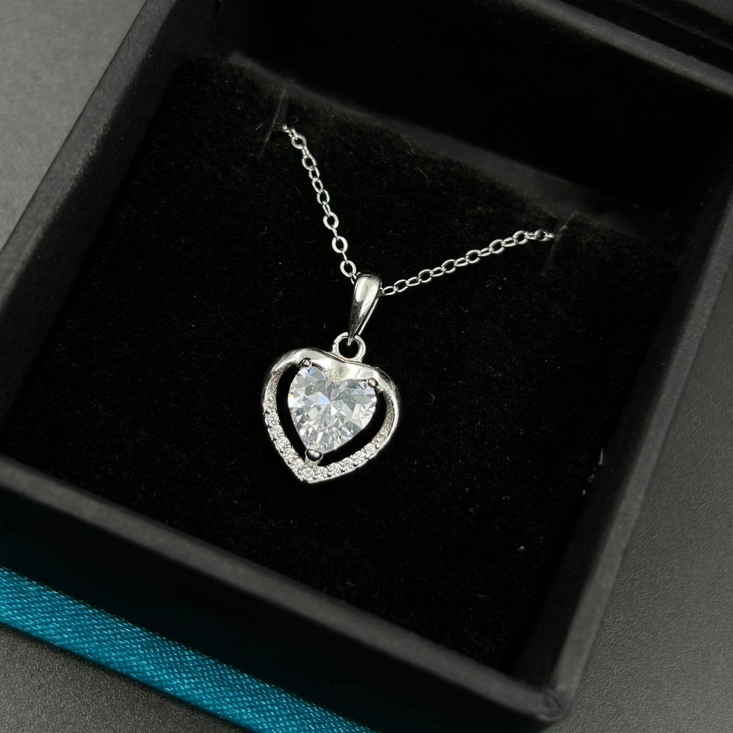 Silver Heart Pendant - Minimal Pendant