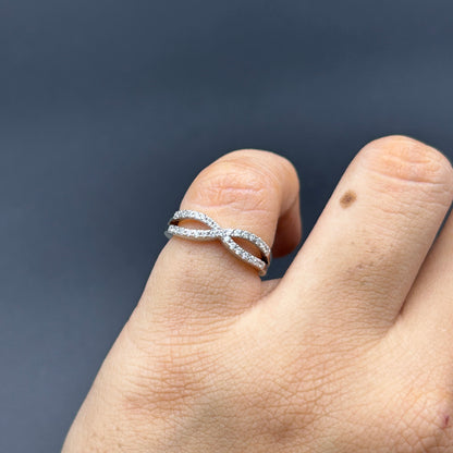 Silver Infinity Ring - Silver Adjustable Ring