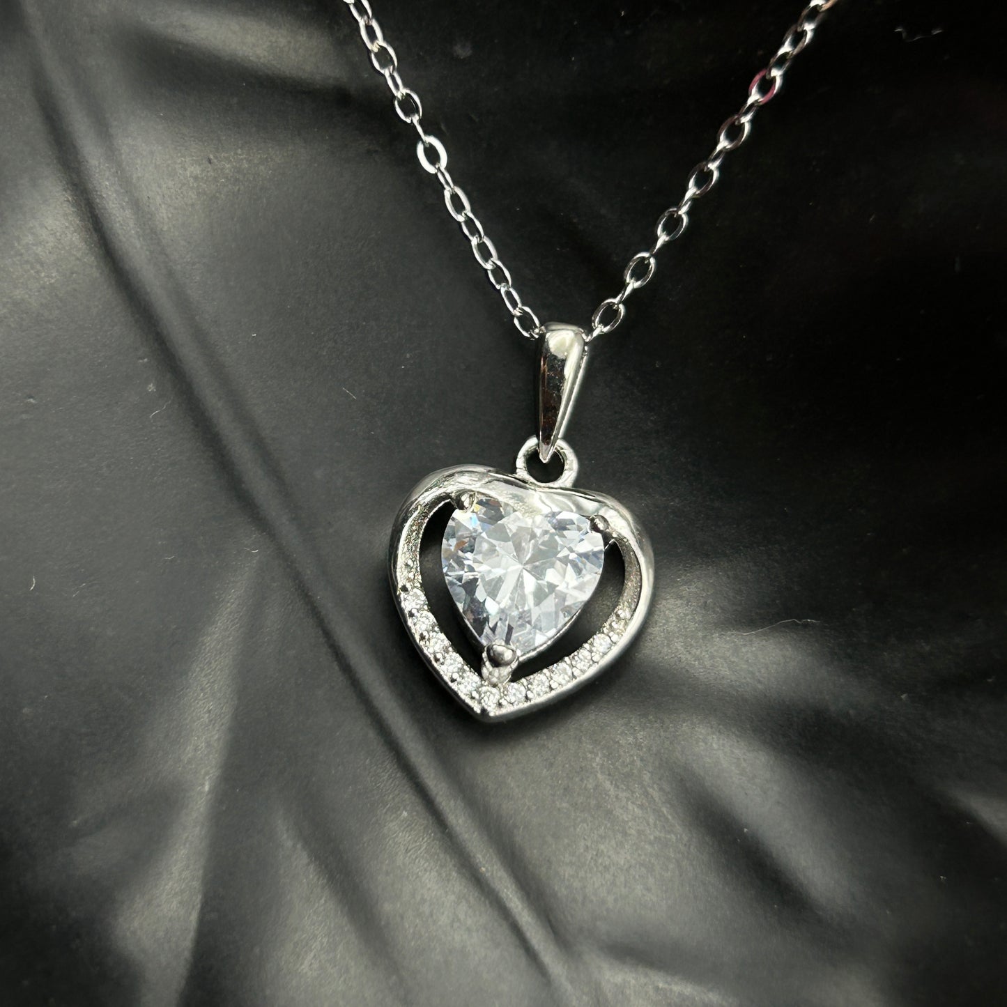 Silver Heart Pendant - Minimal Pendant