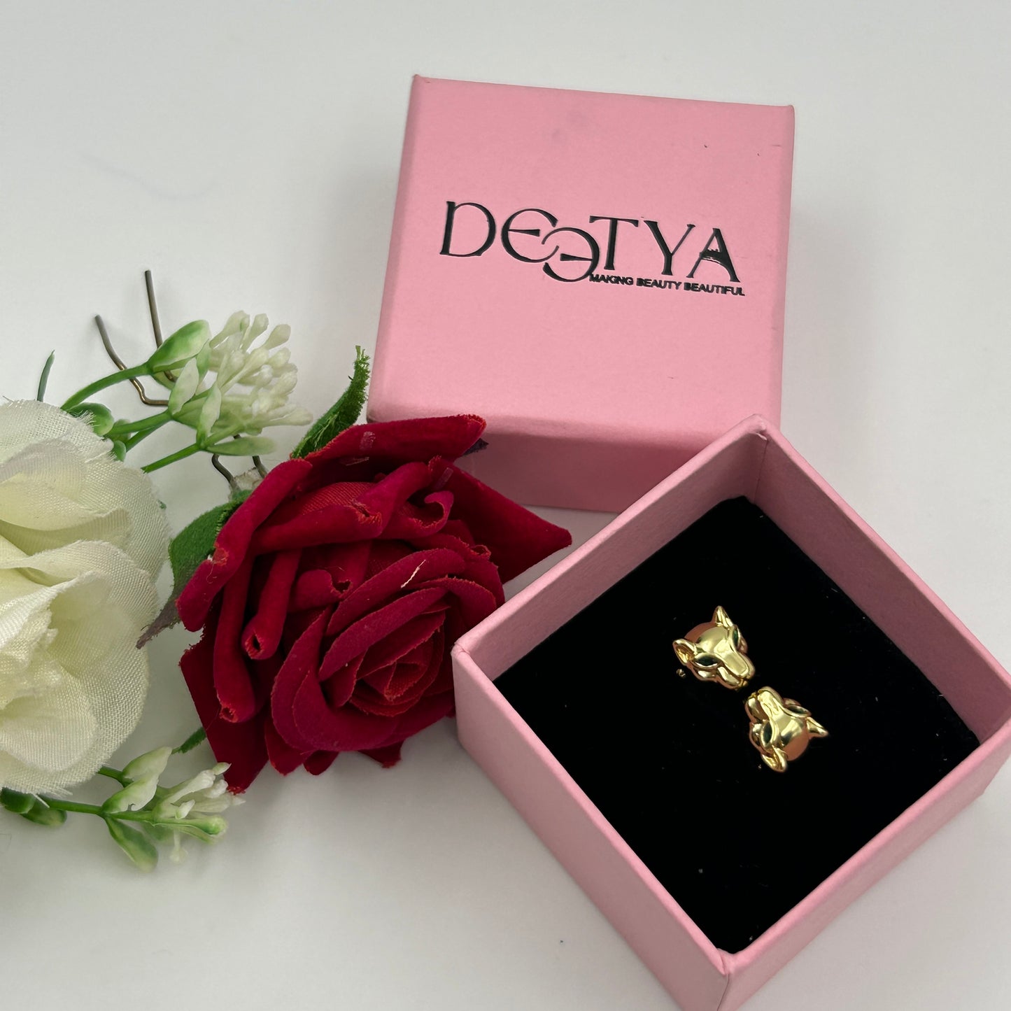 Panther Face Ring 18k Gold Plated Ring