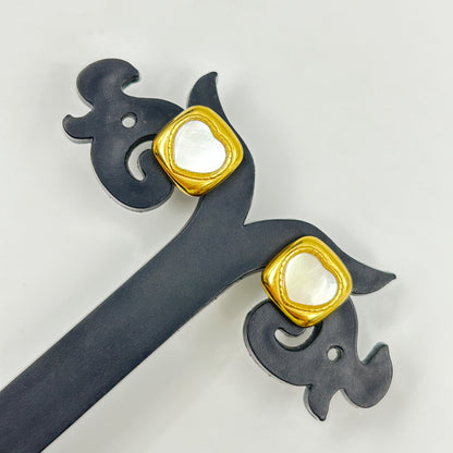 Small Heart Earrings Stud Earring 18k Gold Plated