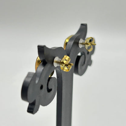 Small Heart Earrings Stud Earring 18k Gold Plated