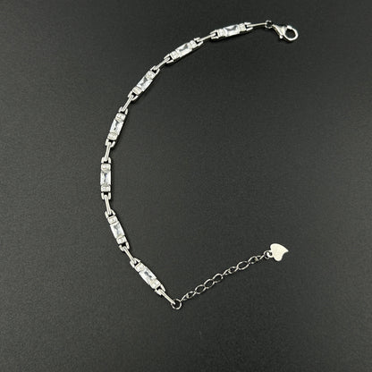 925 Silver Bracelet - Women's Diamond Bracelet