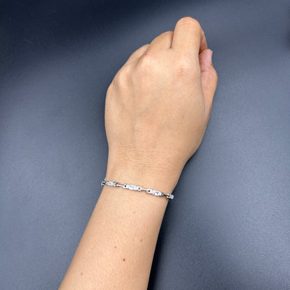 925 Silver Bracelet - Women's Diamond Bracelet