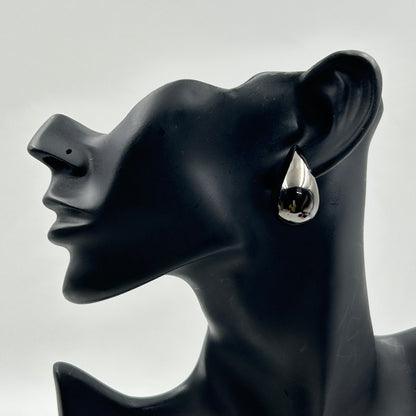 Black Drop Earring 18k Black Gold Plated