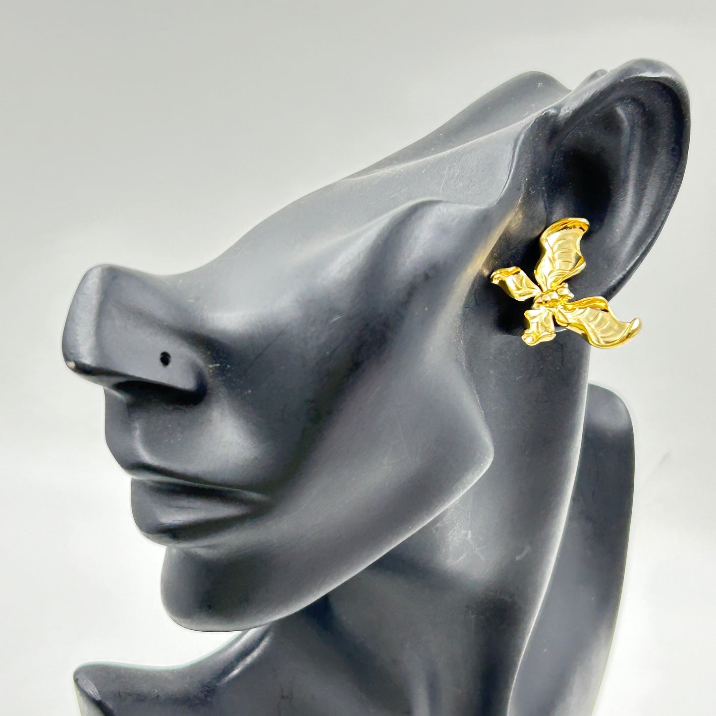 18k Yellow Gold Plated Butterfly Earring for Women