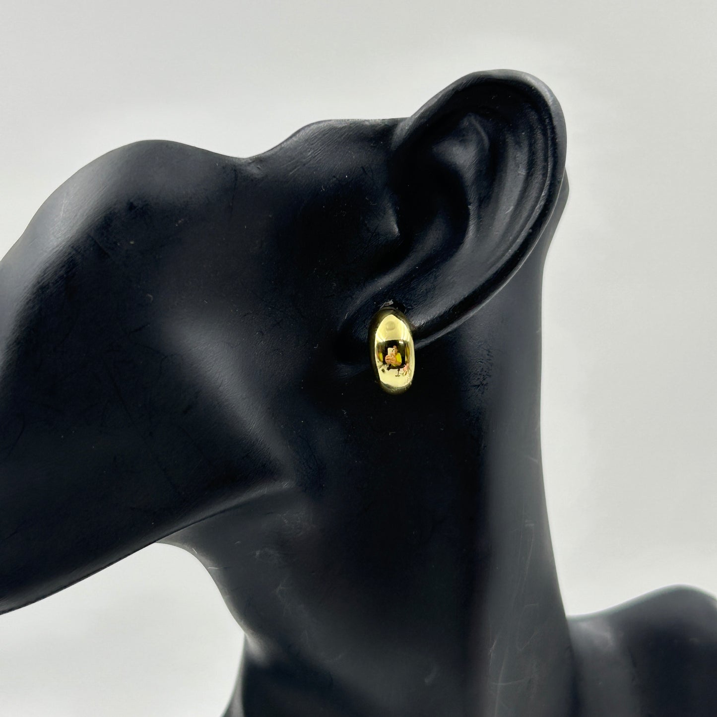 18k Yellow Gold Plated Basic Small Hoop Earring