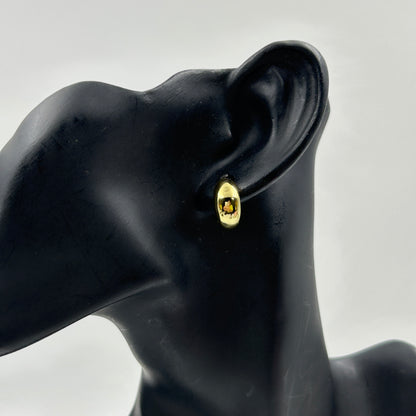18k Yellow Gold Plated Basic Small Hoop Earring