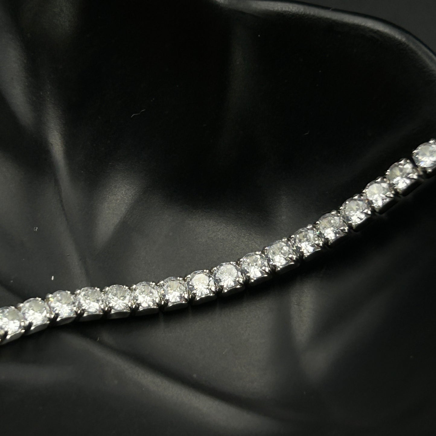 Silver Solitaire Bracelet - Half Solitaire Bracelet