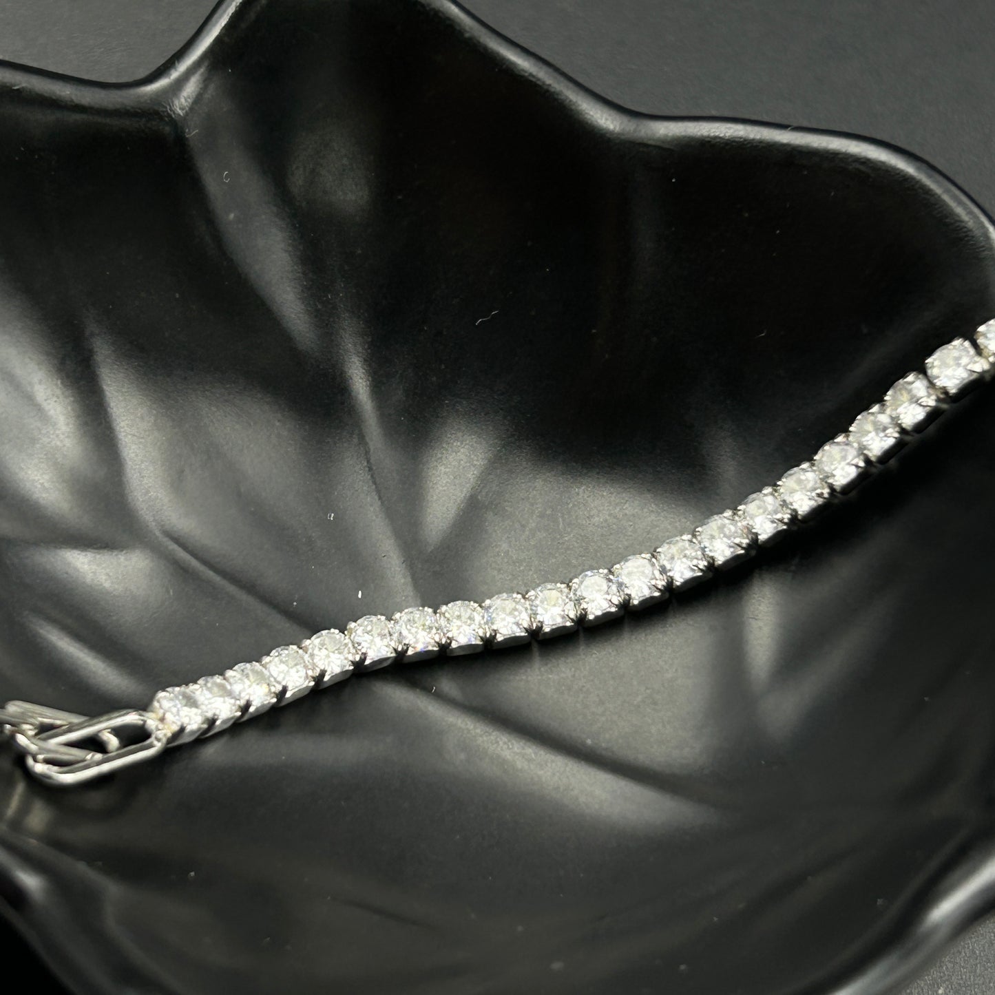 Silver Solitaire Bracelet - Half Solitaire Bracelet