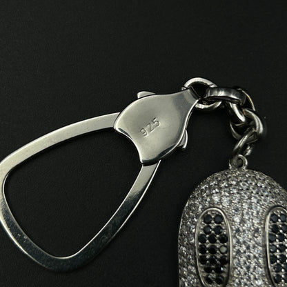 Silver GHOST Keychain - Pure Silver