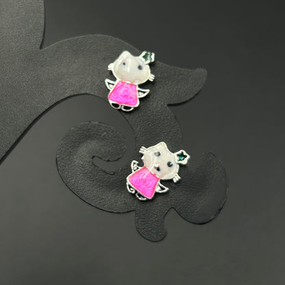 Silver Kids Stud Fairy Earrings