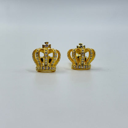 Men's Yellow Gold Crown Cufflink