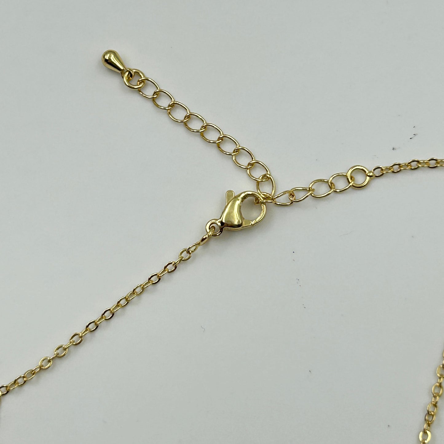 18k gold plated Colourful Diamond Necklace
