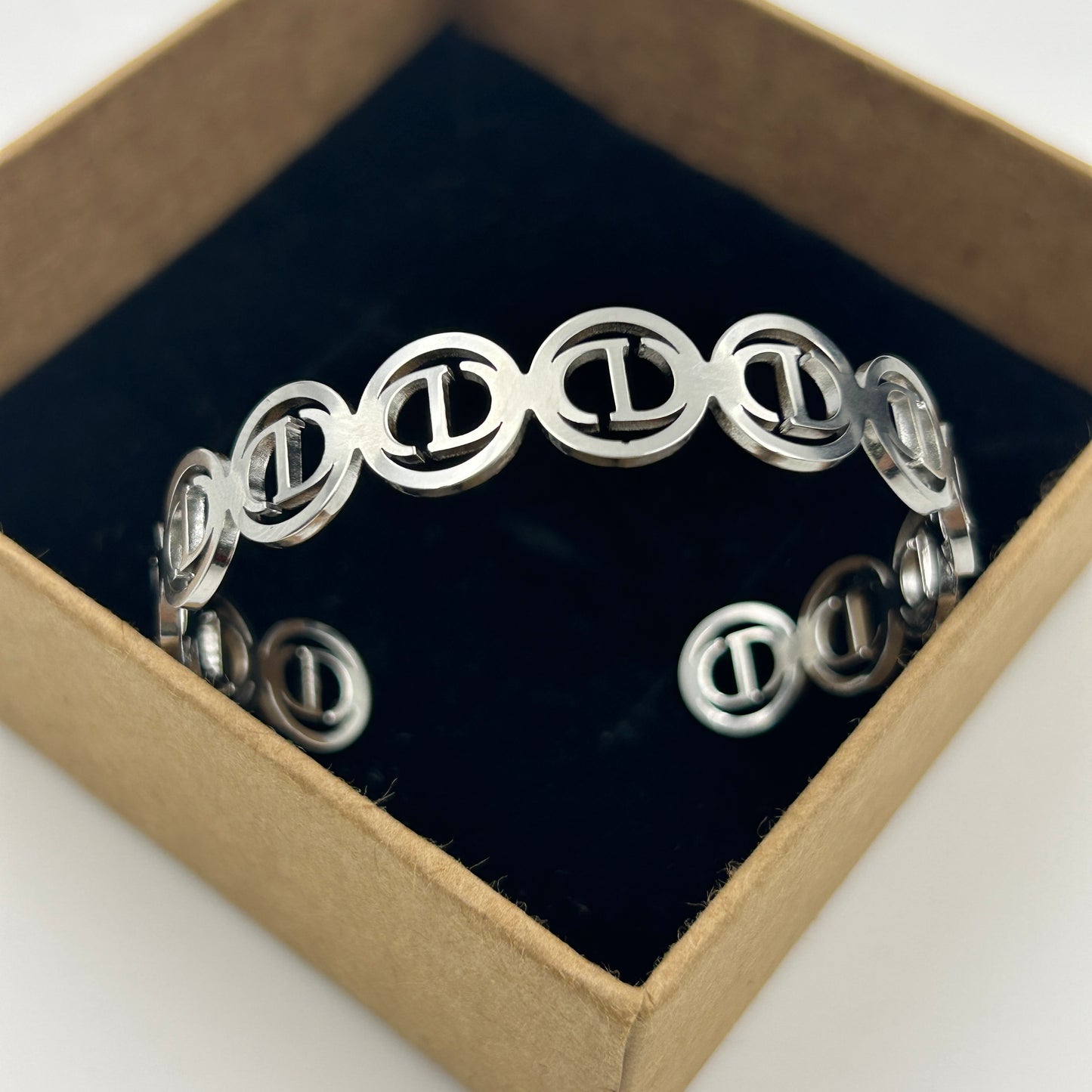 18k White Gold Plated Bracelet/Kada for Women