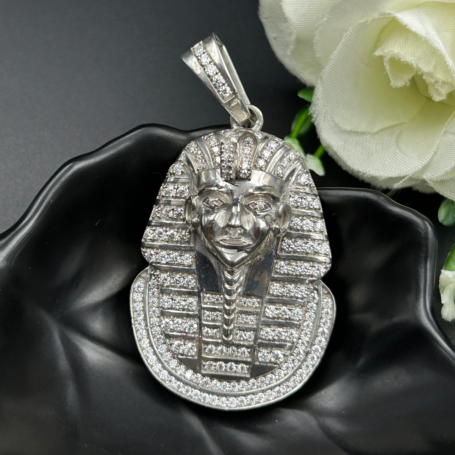 Real Moissanite Silver MUMMY Pendant