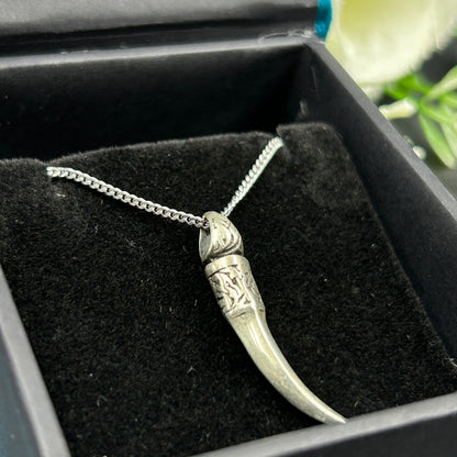 Oxodised Silver Small Sword Pendant