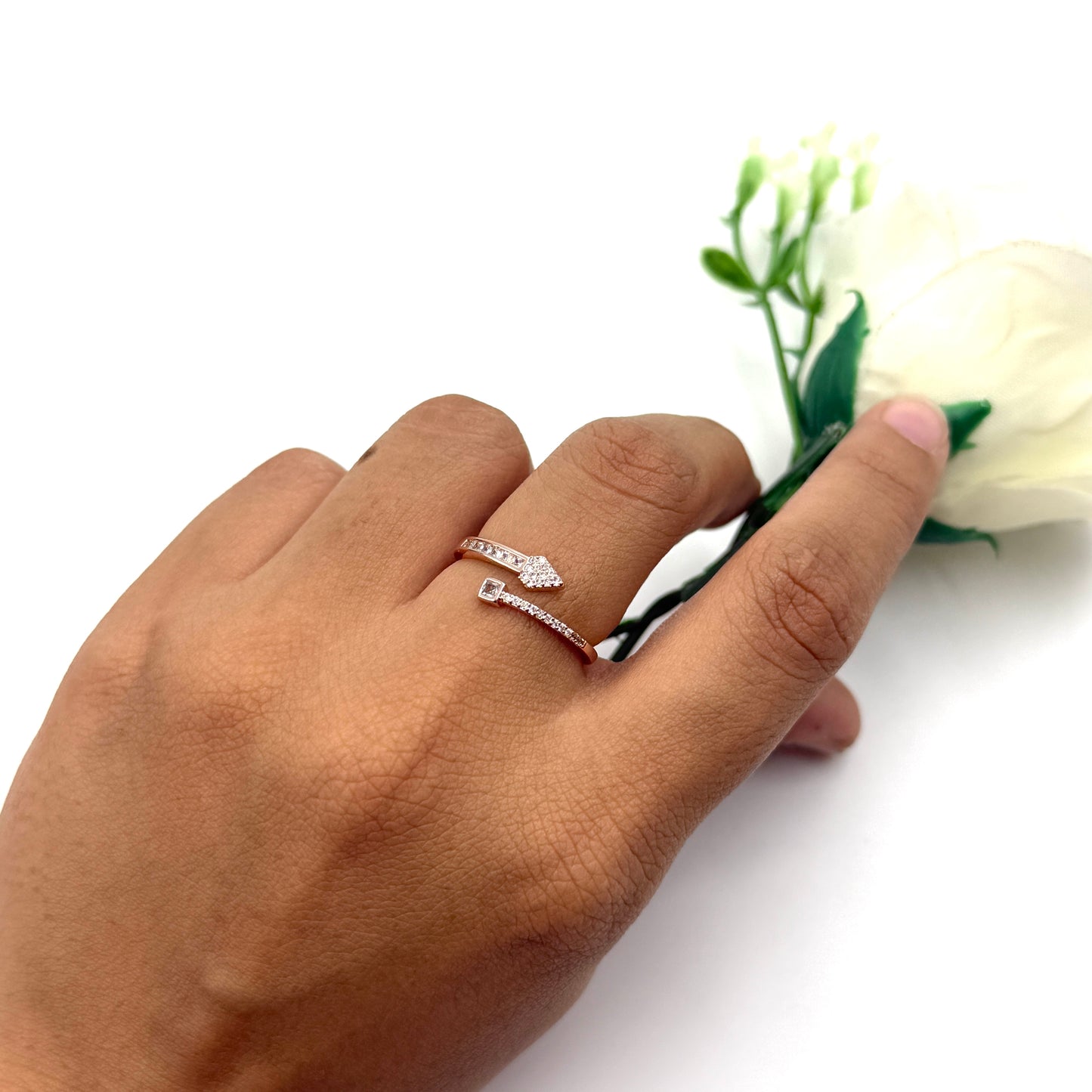 Minimal 18k Rose Gold Plated Ring