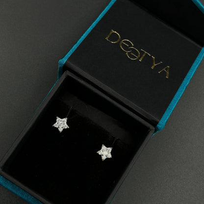 Sterling Silver STAR Stud Earrings