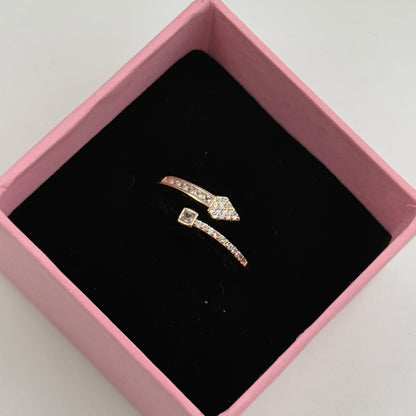 Minimal 18k Rose Gold Plated Ring