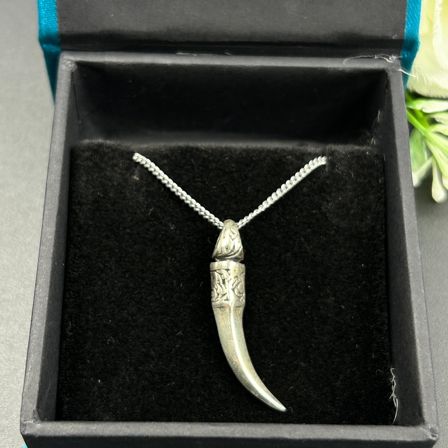 Oxodised Silver Small Sword Pendant