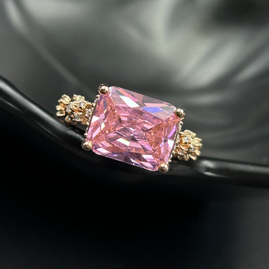 Pink Ruby Ring - Pure Silver Ring