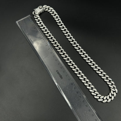 Diamond Cuban Link Chain - Stainless Steel