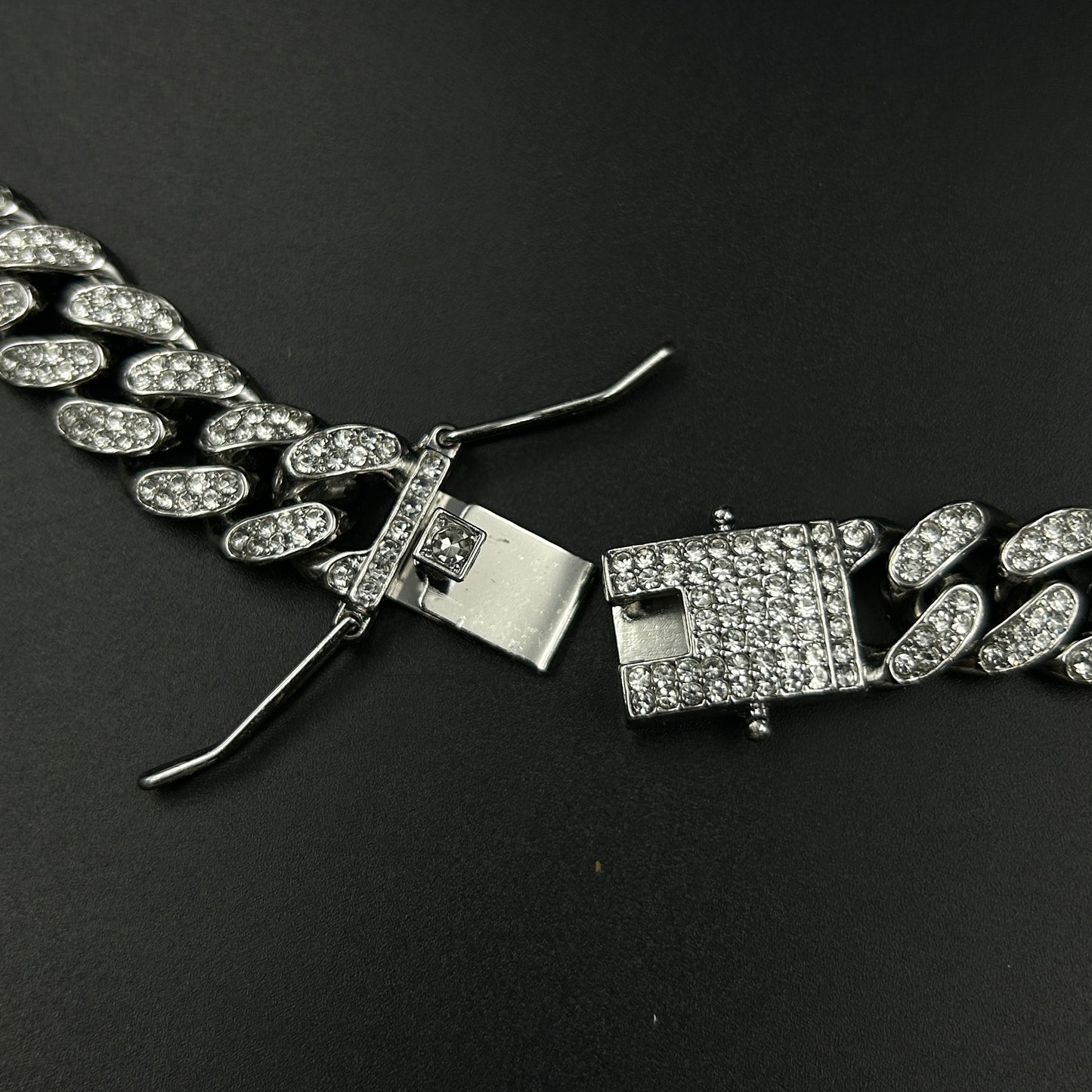 Diamond Cuban Link Chain - Stainless Steel