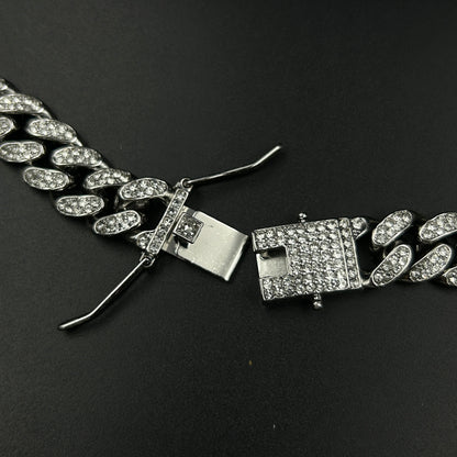 Diamond Cuban Link Chain - Stainless Steel
