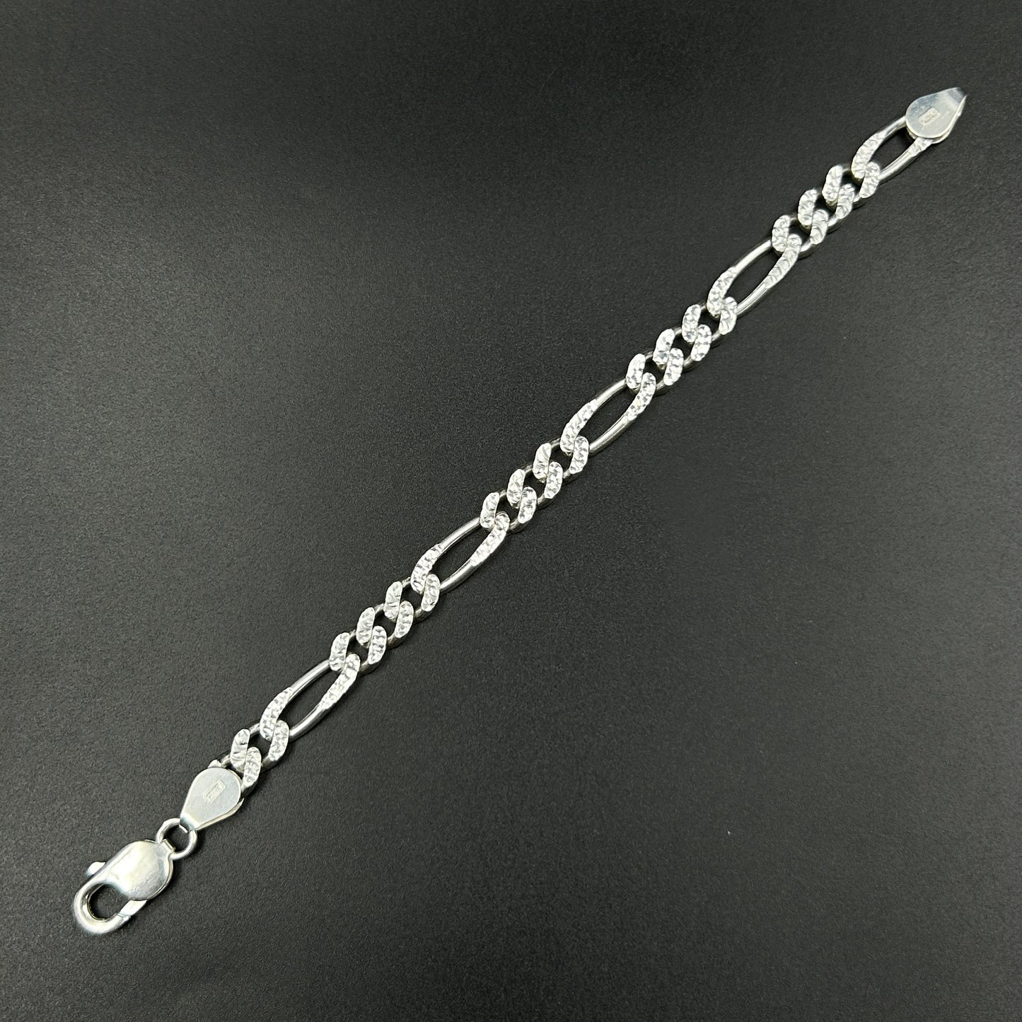 Sterling Silver Cuban Link Bracelet for Men 7''