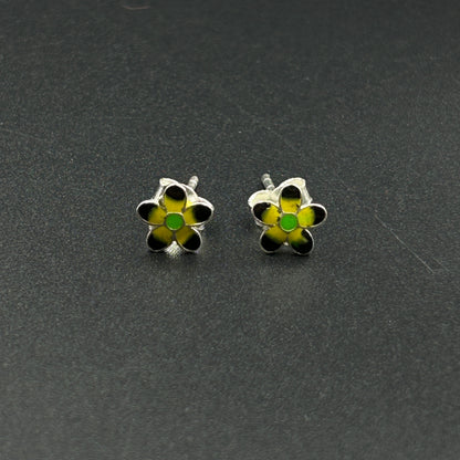 Flower Silver Earring -  Kids Earring