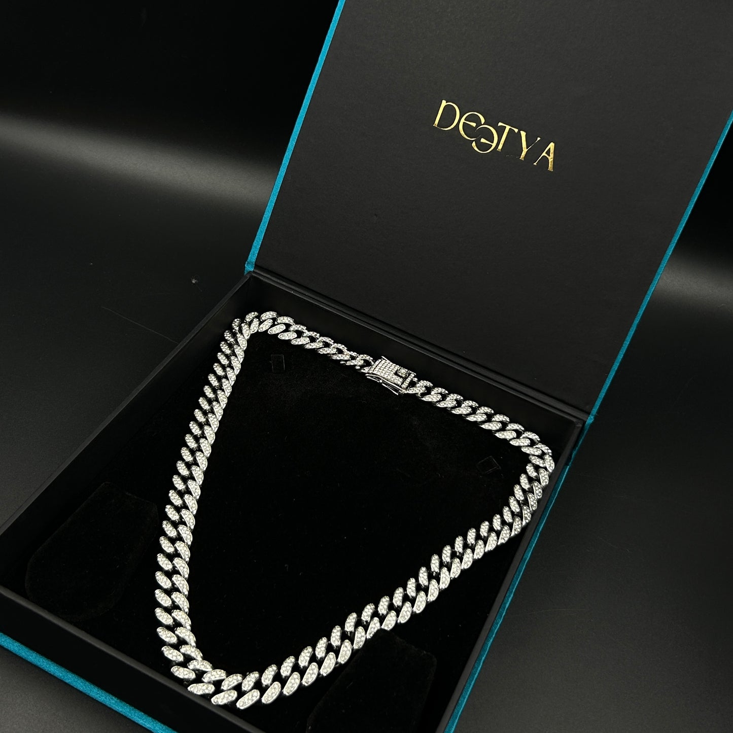 Diamond Cuban Link Chain - Stainless Steel