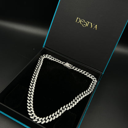 Diamond Cuban Link Chain - Stainless Steel