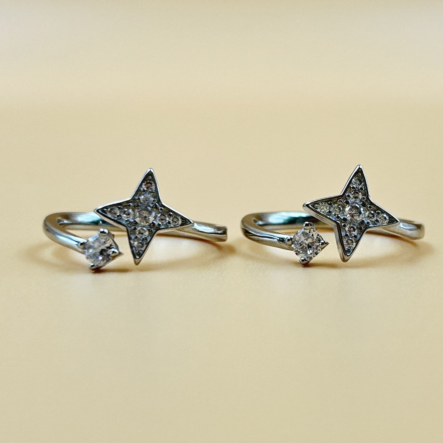 Silver Star Toe Ring
