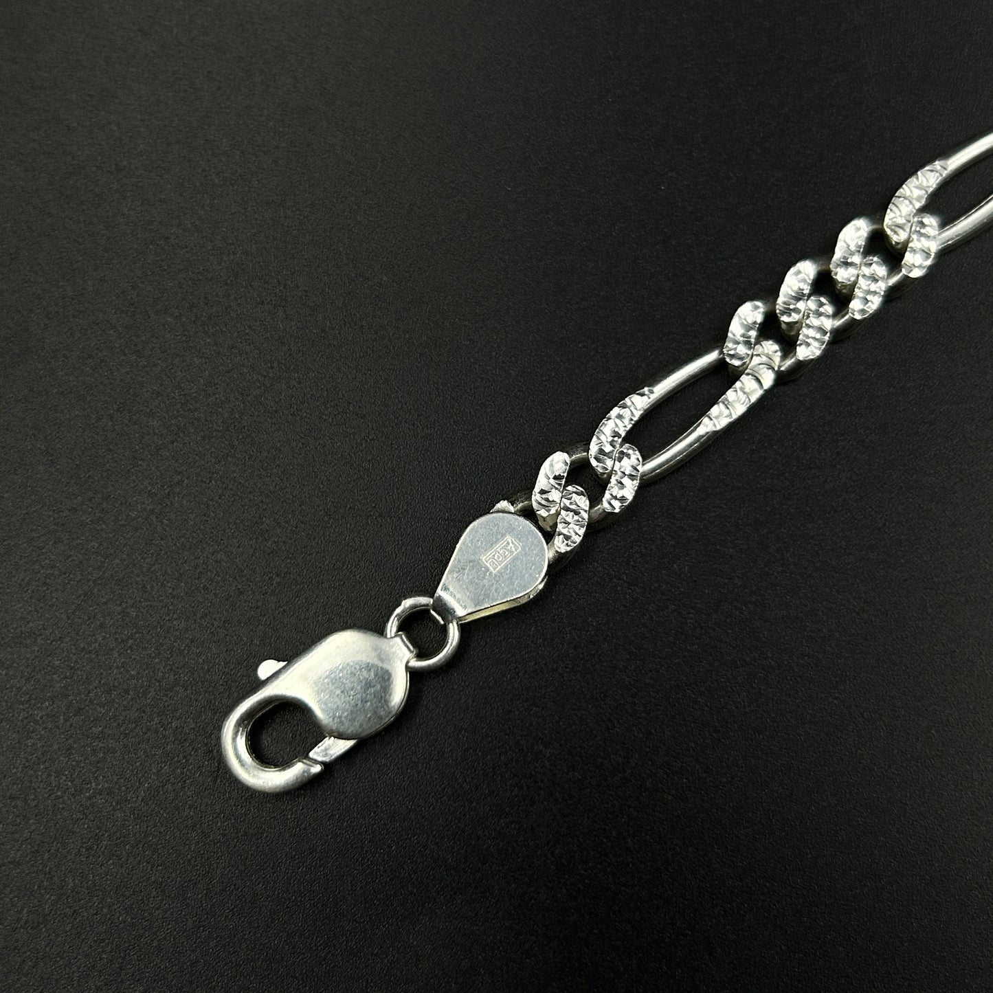 Sterling Silver Cuban Link Bracelet for Men 7''