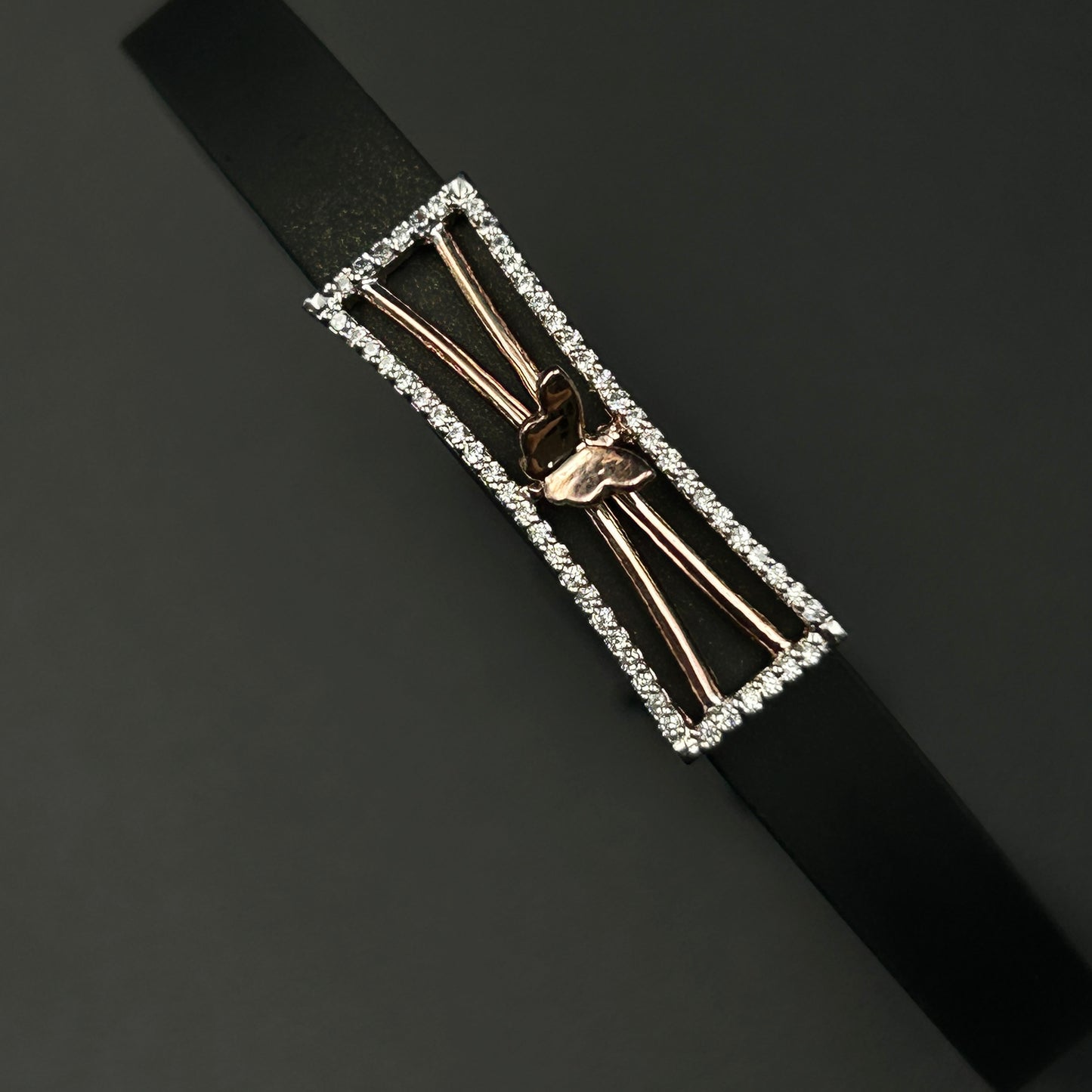 Rose Gold Pure Silver Couple Bracelet