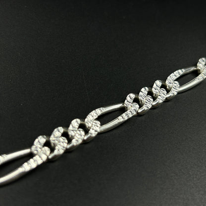 Sterling Silver Cuban Link Bracelet for Men 7''