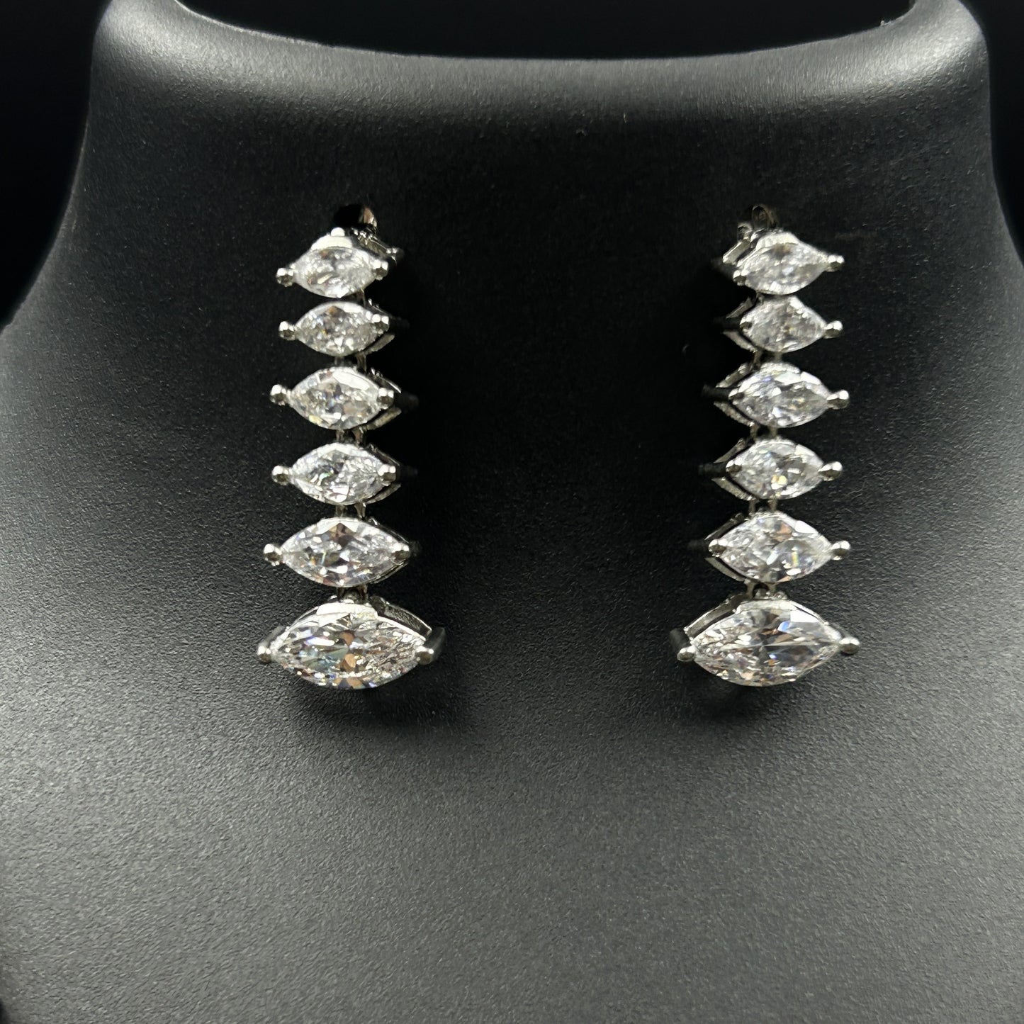Marquise Cut Necklace Set with Earrings