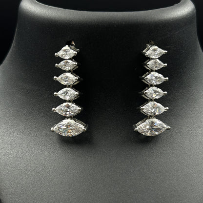Marquise Cut Necklace Set with Earrings