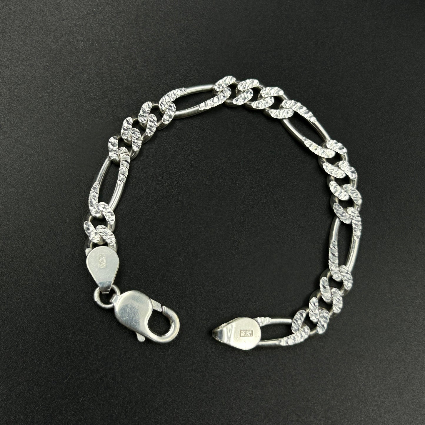 Sterling Silver Cuban Link Bracelet for Men 7''