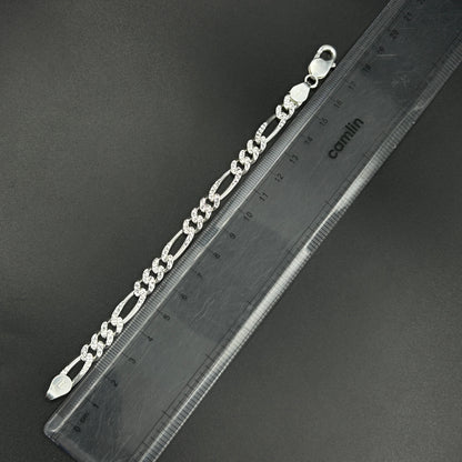 Sterling Silver Cuban Link Bracelet for Men 7''