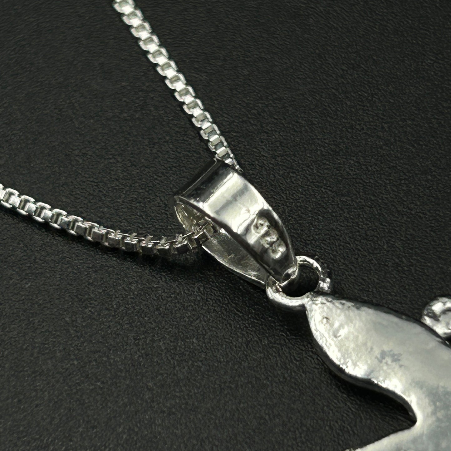 Kids Silver Pendant - Half Butterfly (Purple/Yellow)