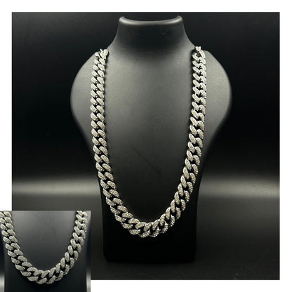 Diamond Cuban Link Chain - Stainless Steel
