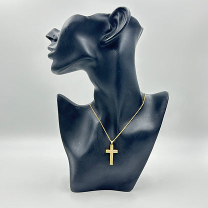 Unisex Jesus Cross Pendant 18k gold plated