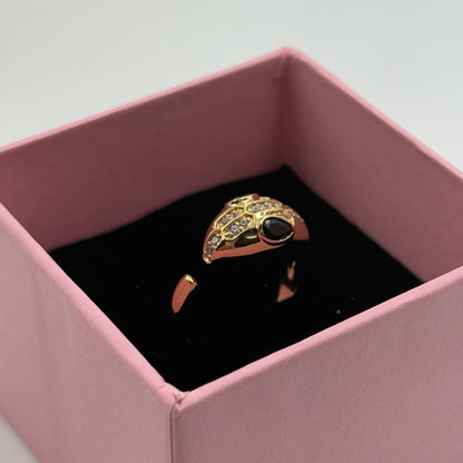 18k Rose Gold Plated Sanke Ring