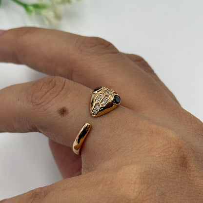 18k Rose Gold Plated Sanke Ring