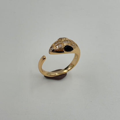 18k Rose Gold Plated Sanke Ring