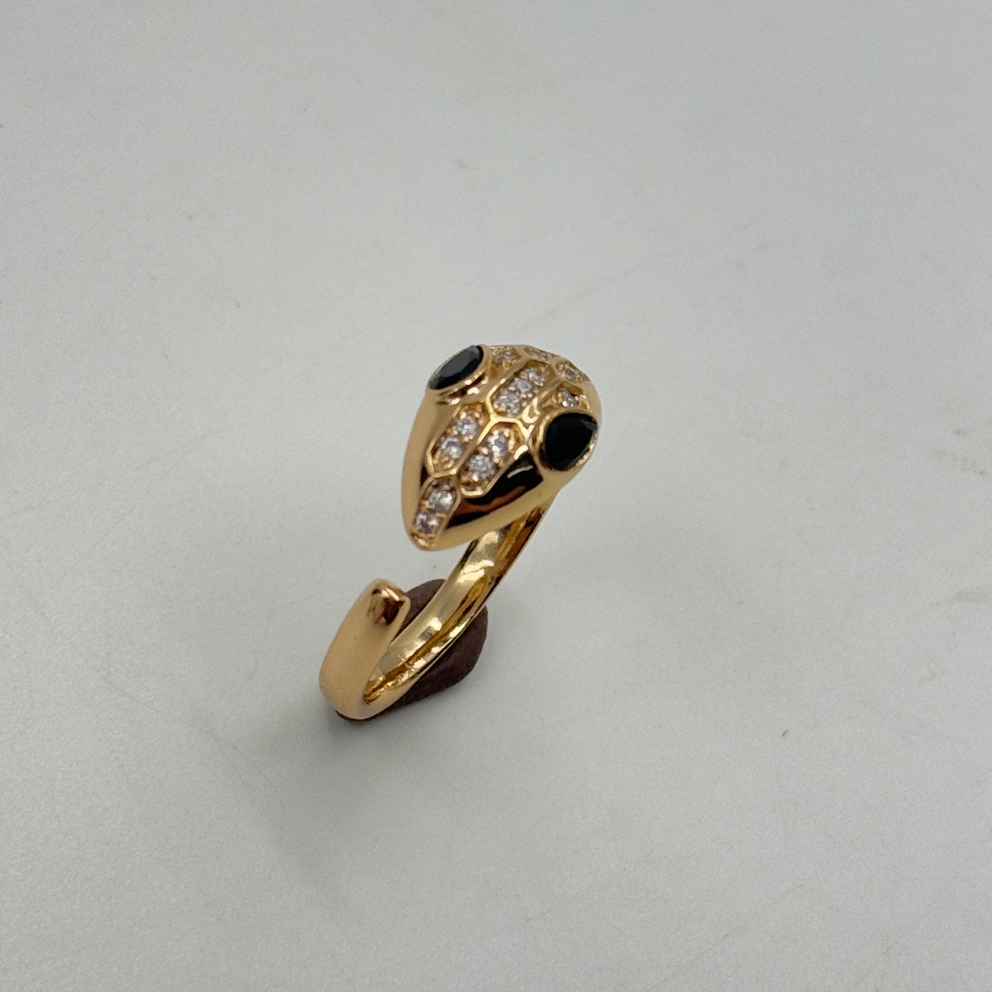 18k Rose Gold Plated Sanke Ring