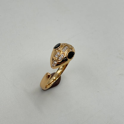 18k Rose Gold Plated Sanke Ring
