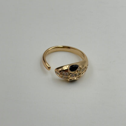 18k Rose Gold Plated Sanke Ring